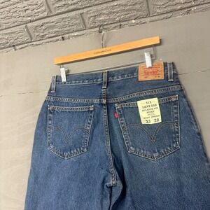 Levi's 550 Relaxed Fit Husky Jeans Mens 33x28 Medium Wash Blue Denim 100% Cotton